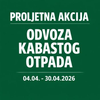 Proljetna akcija prikupljanja kabastog otpada za 2026. godinu