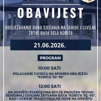 Obilježavanje dana sjećanja na šehide i civilne žrtve rata sela Korita